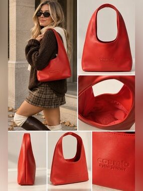 Kylie Jenner Cosmetics Cosmic Red Hobo Tote Shoulder Bag